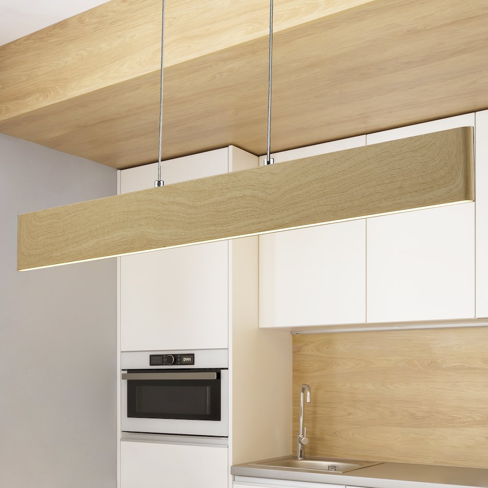 Draper Adjustable Integrated Led Metal Linear Pendant. Picture 4