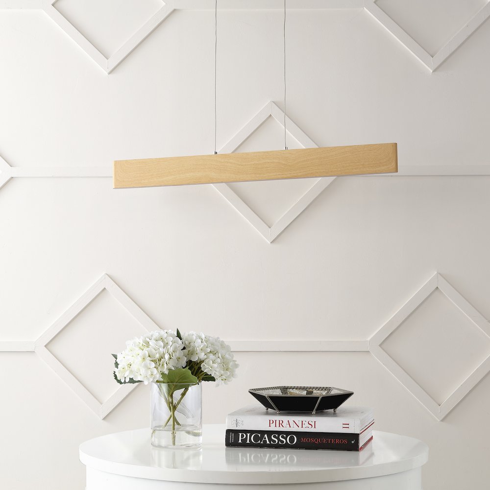 Draper Adjustable Integrated Led Metal Linear Pendant. Picture 2