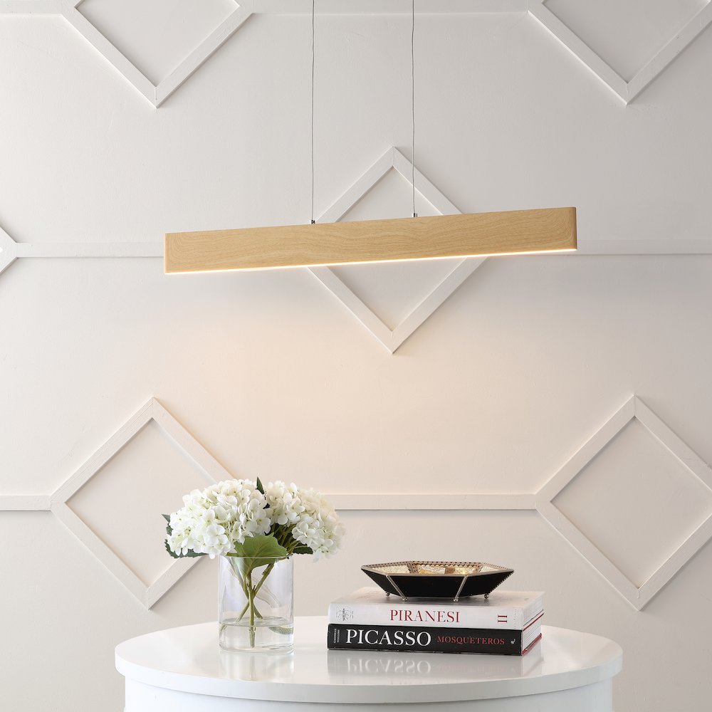 Draper Adjustable Integrated Led Metal Linear Pendant. Picture 1