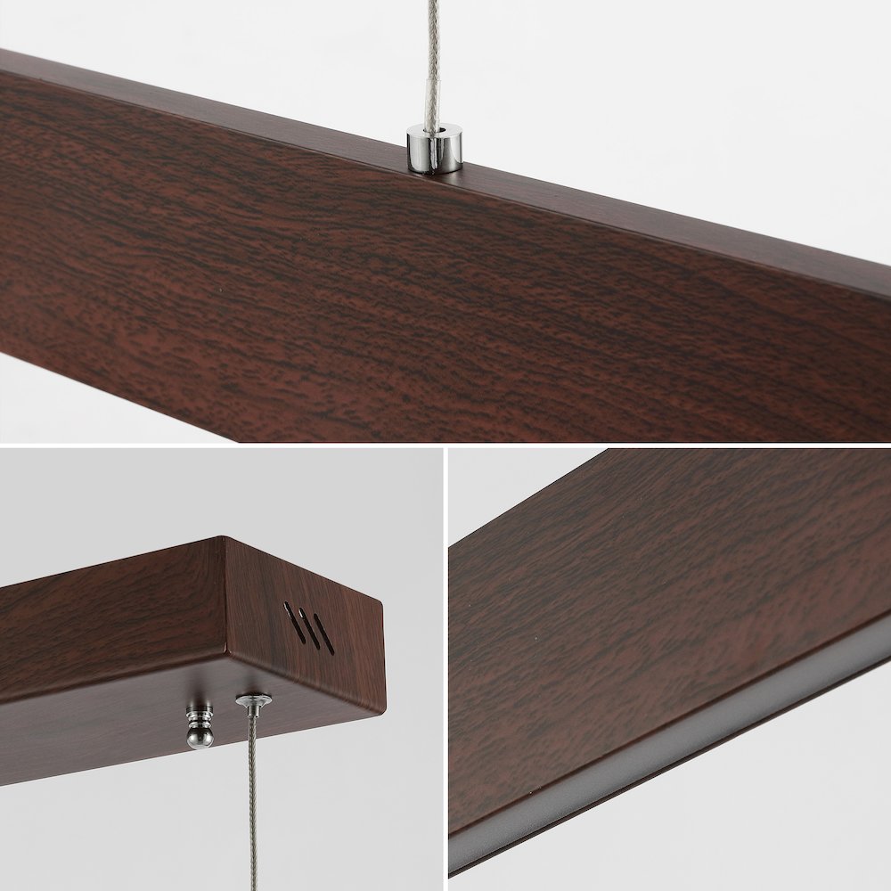 Draper Adjustable Integrated Led Metal Linear Pendant. Picture 5