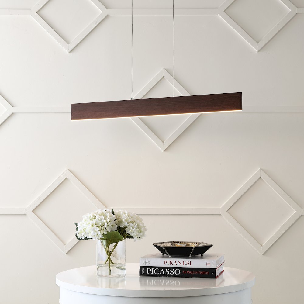 Draper Adjustable Integrated Led Metal Linear Pendant. Picture 1