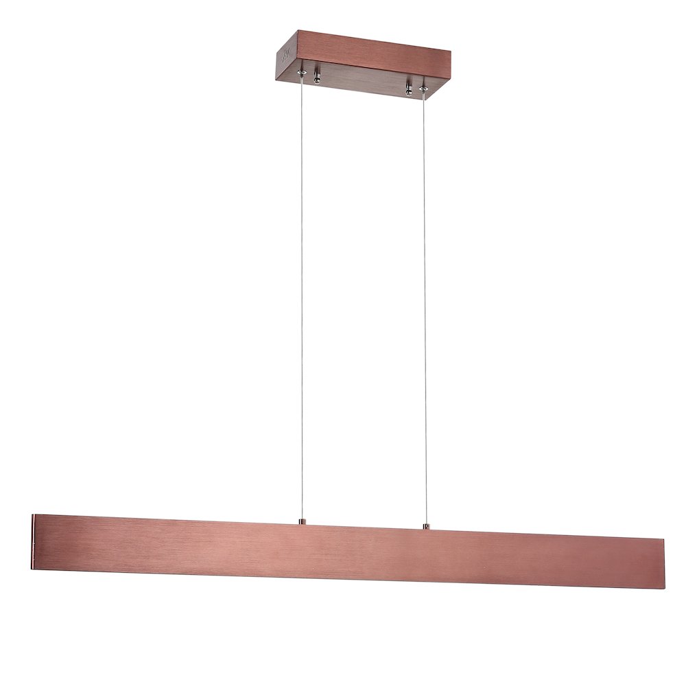 Draper Dimmable Adjustable Integrated Led Metal Linear Pendant. Picture 2