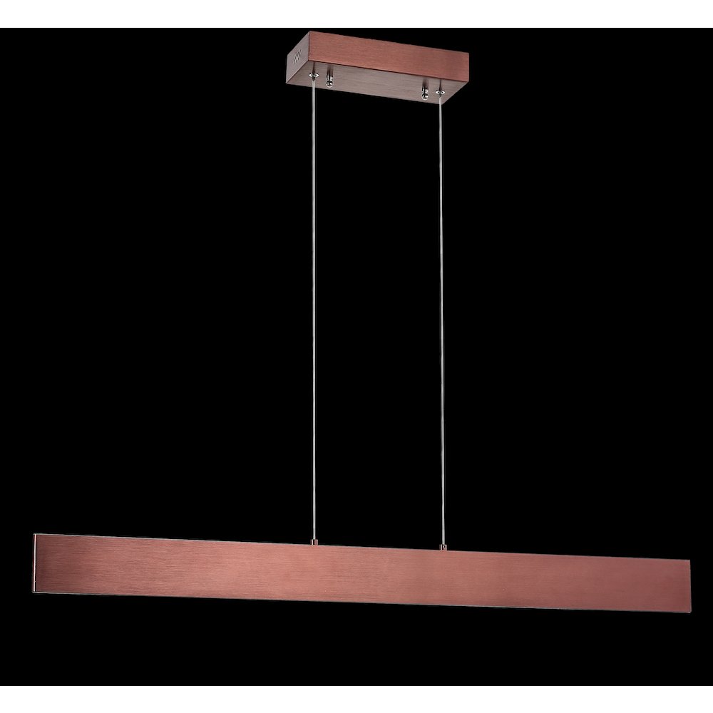 Draper Dimmable Adjustable Integrated Led Metal Linear Pendant. Picture 4