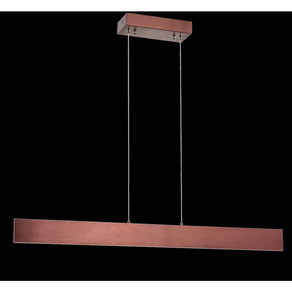 Draper Dimmable Adjustable Integrated Led Metal Linear Pendant. Picture 3