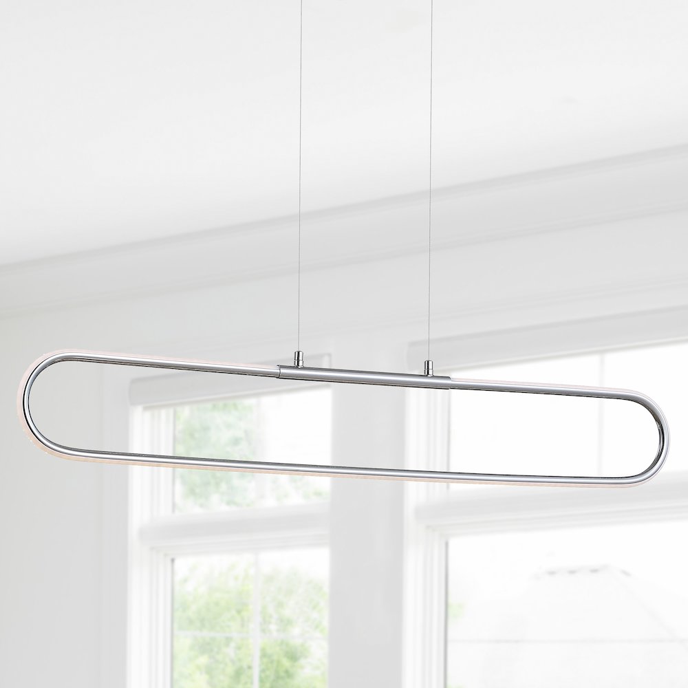 Ned Dimmable Adjustable Integrated Led Metal Linear Pendant. Picture 10