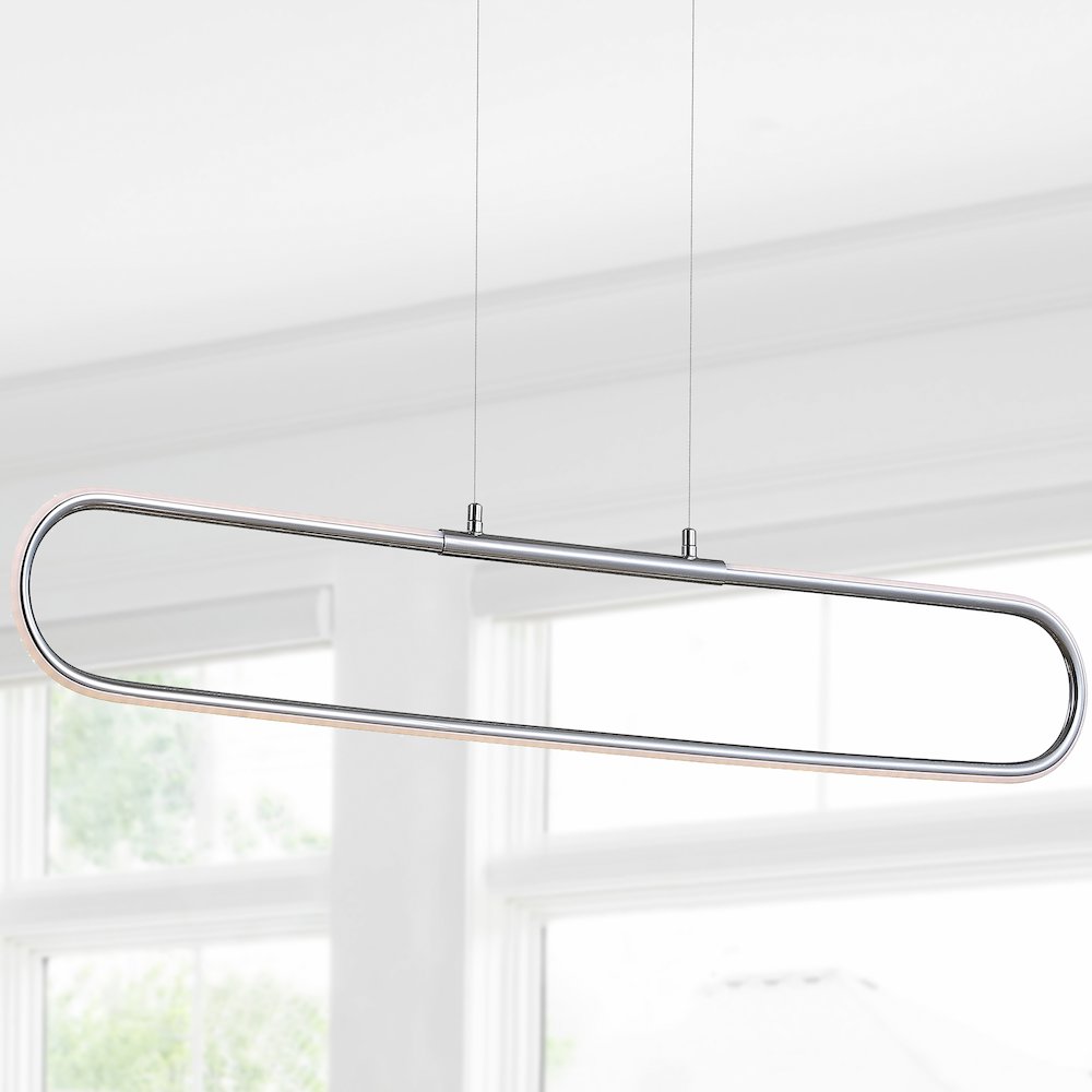 Ned Dimmable Adjustable Integrated Led Metal Linear Pendant. Picture 11