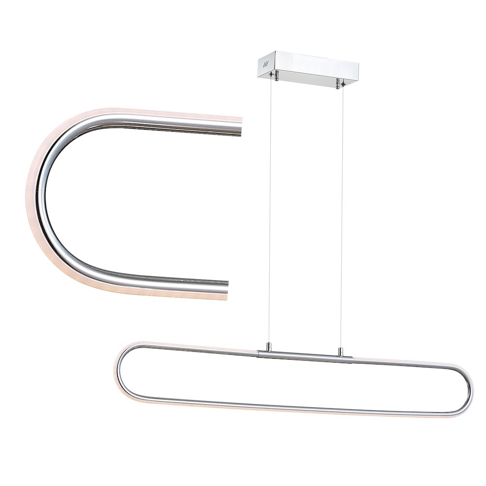 Ned Dimmable Adjustable Integrated Led Metal Linear Pendant. Picture 9
