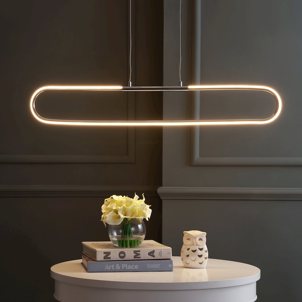 Ned Dimmable Adjustable Integrated Led Metal Linear Pendant. Picture 8