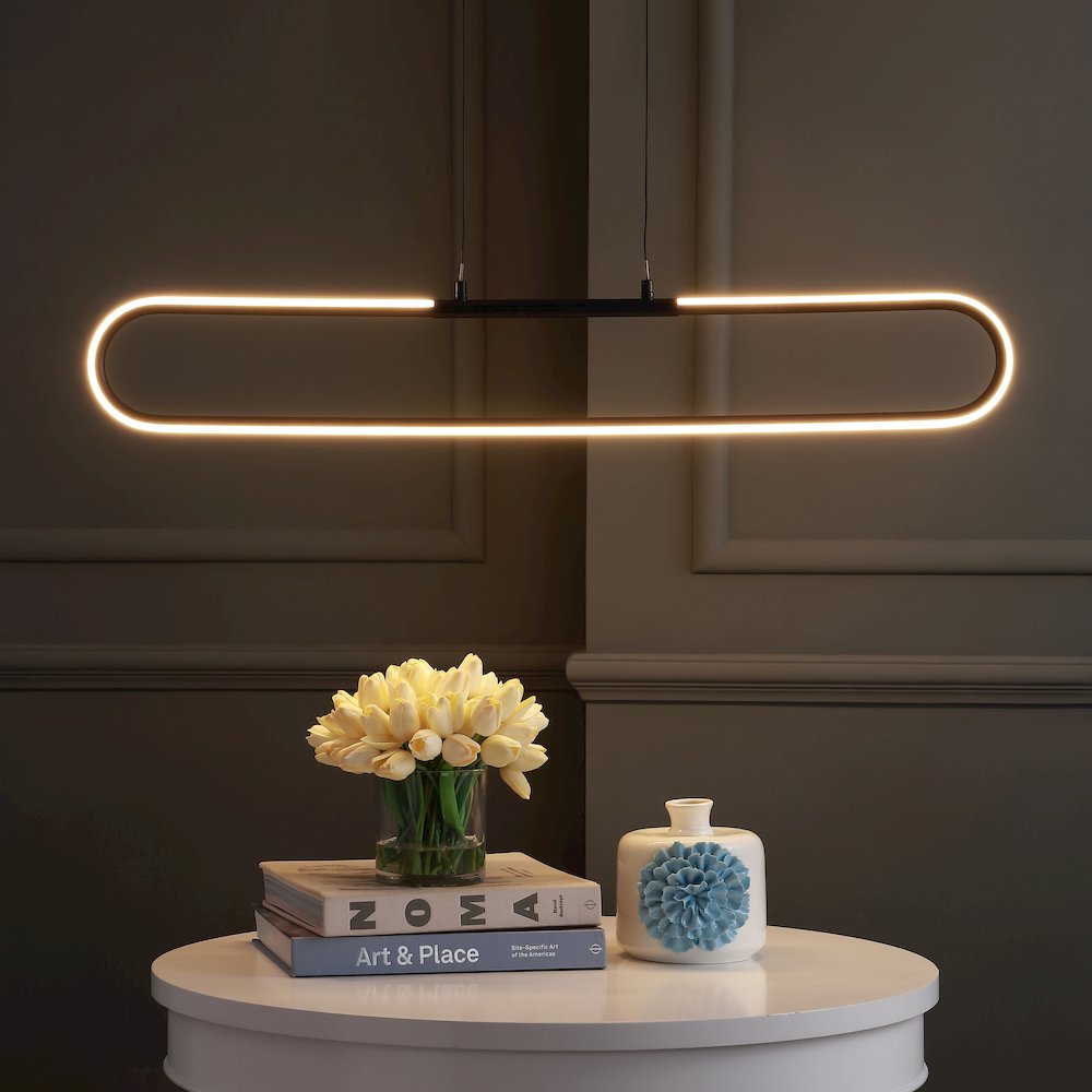 Ned Dimmable Adjustable Integrated Led Metal Linear Pendant. Picture 8