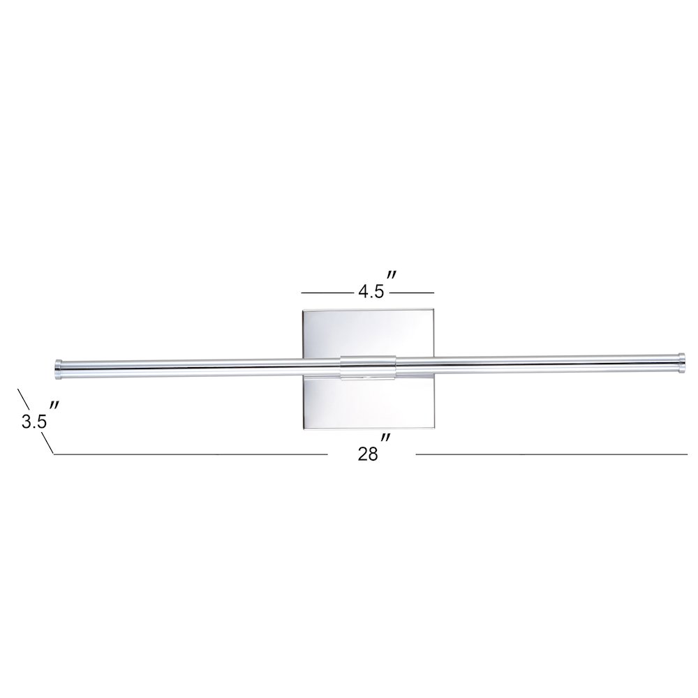 Makena Modern Minimalist Dimmable Integrated LED Metal Wall Sconce. Picture 3