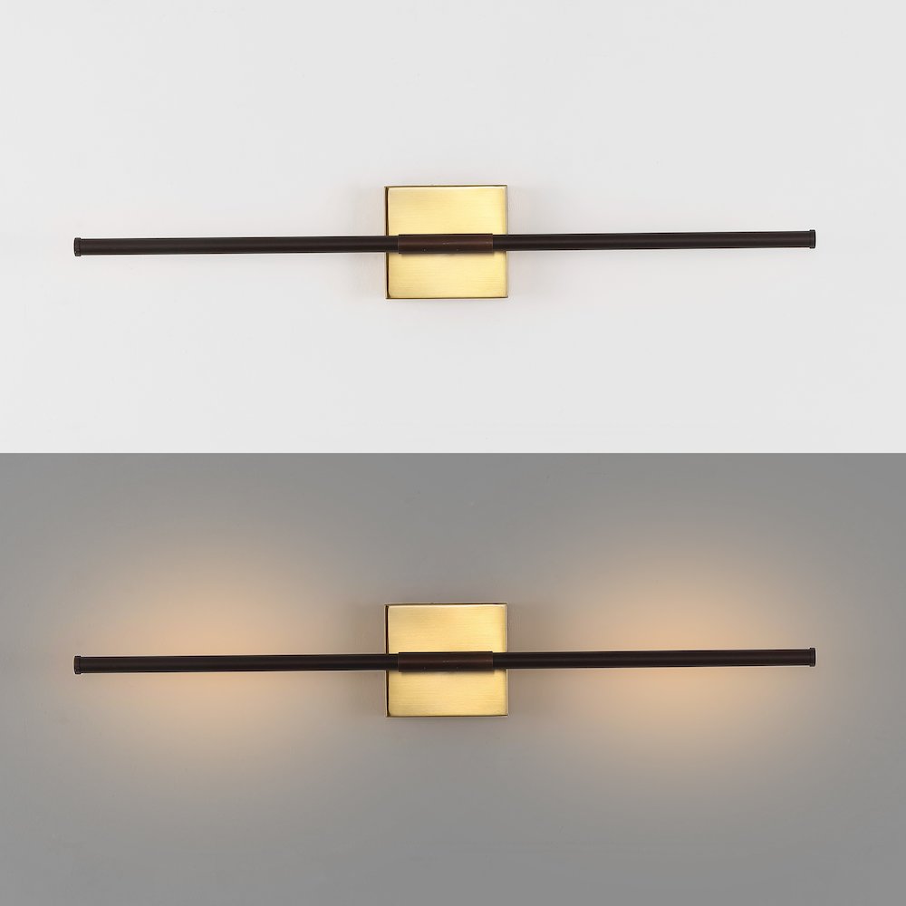 Makena Dimmable Integrated Led Modern Metal Wall Sconce. Picture 7