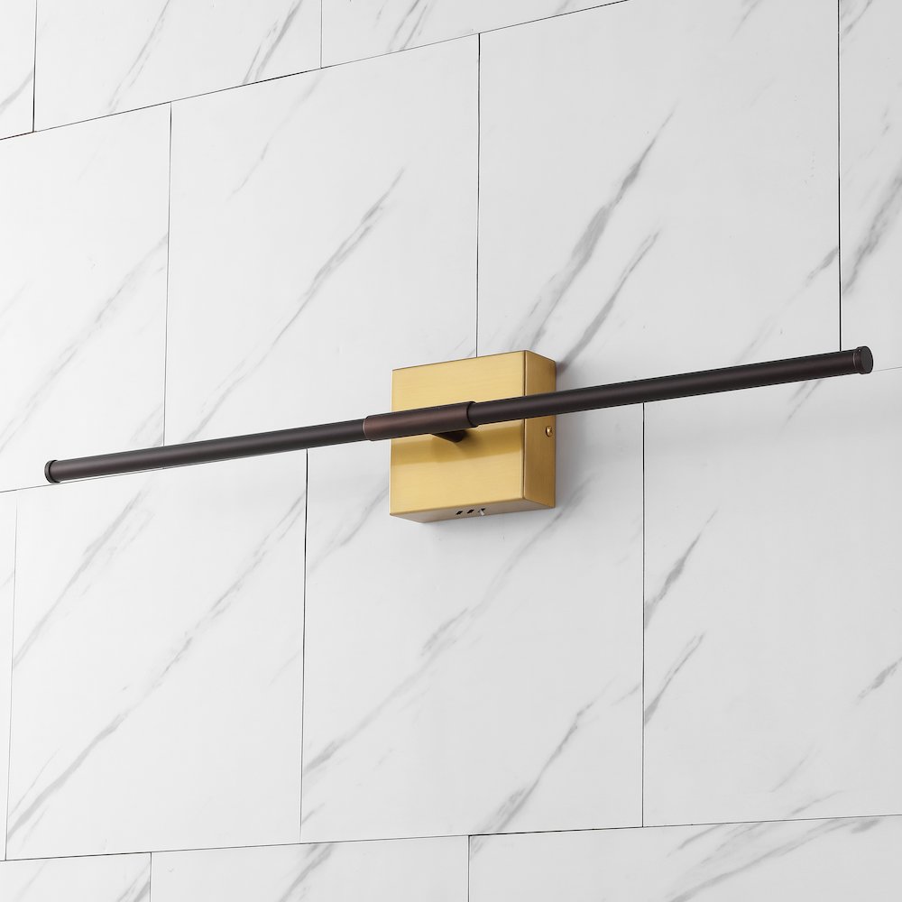 Makena Dimmable Integrated Led Modern Metal Wall Sconce. Picture 2