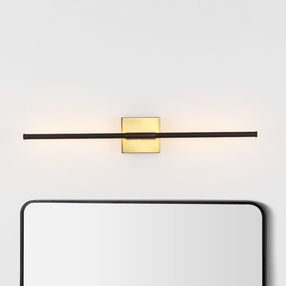 Makena Dimmable Integrated Led Modern Metal Wall Sconce. Picture 1