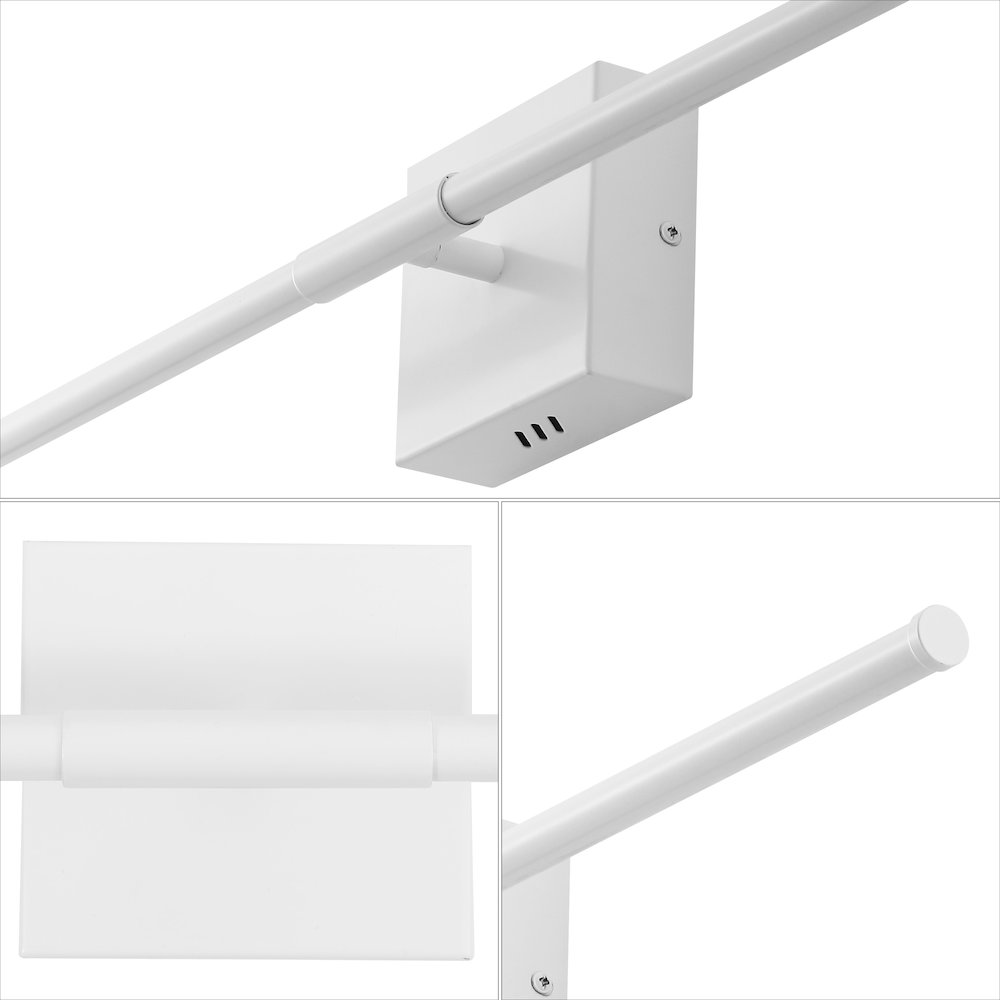 Makena Modern Minimalist Dimmable Integrated LED Metal Wall Sconce. Picture 5