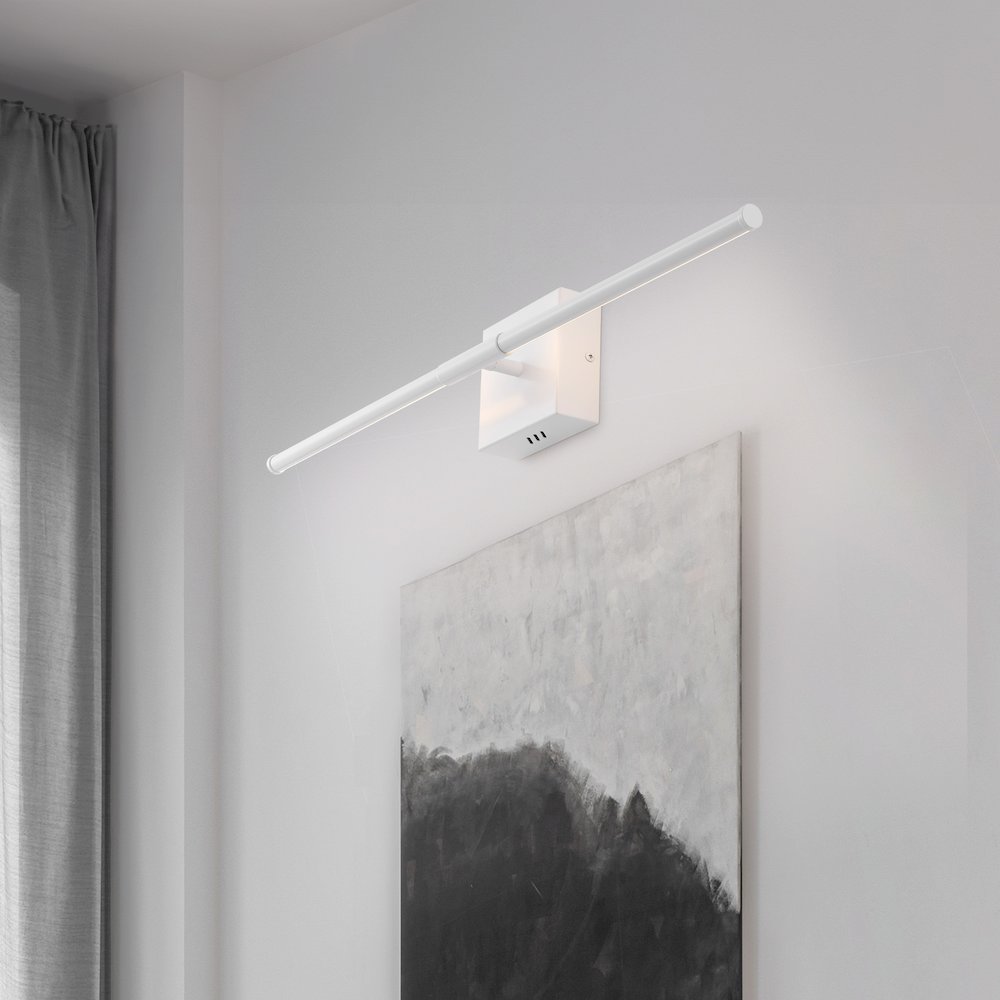Makena Modern Minimalist Dimmable Integrated LED Metal Wall Sconce. Picture 1