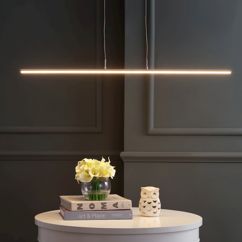 Conley Dimmable Adjustable Integrated Led Metal Linear Pendant. Picture 8