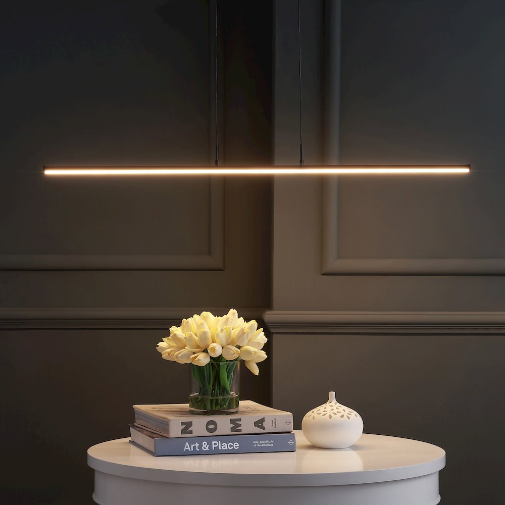 Conley Dimmable Adjustable Integrated Led Metal Linear Pendant. Picture 8