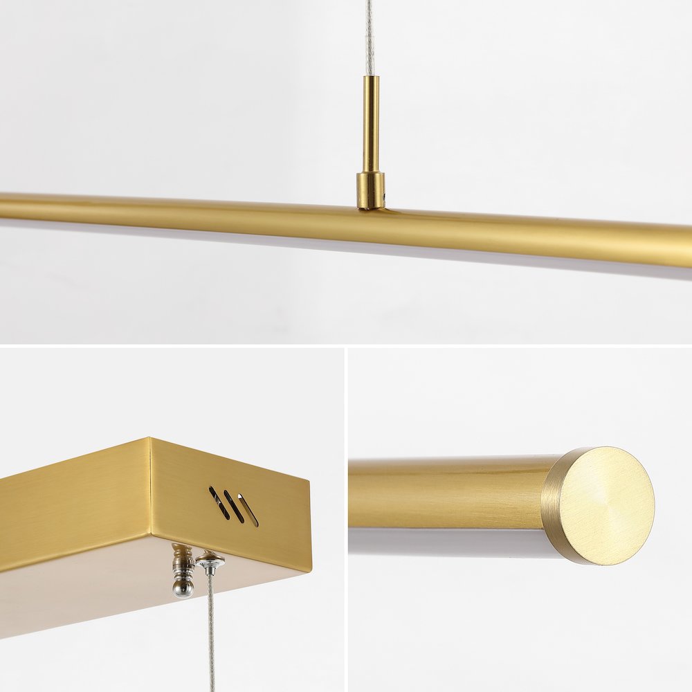 Conley Adjustable Integrated Led Metal Linear Pendant. Picture 5