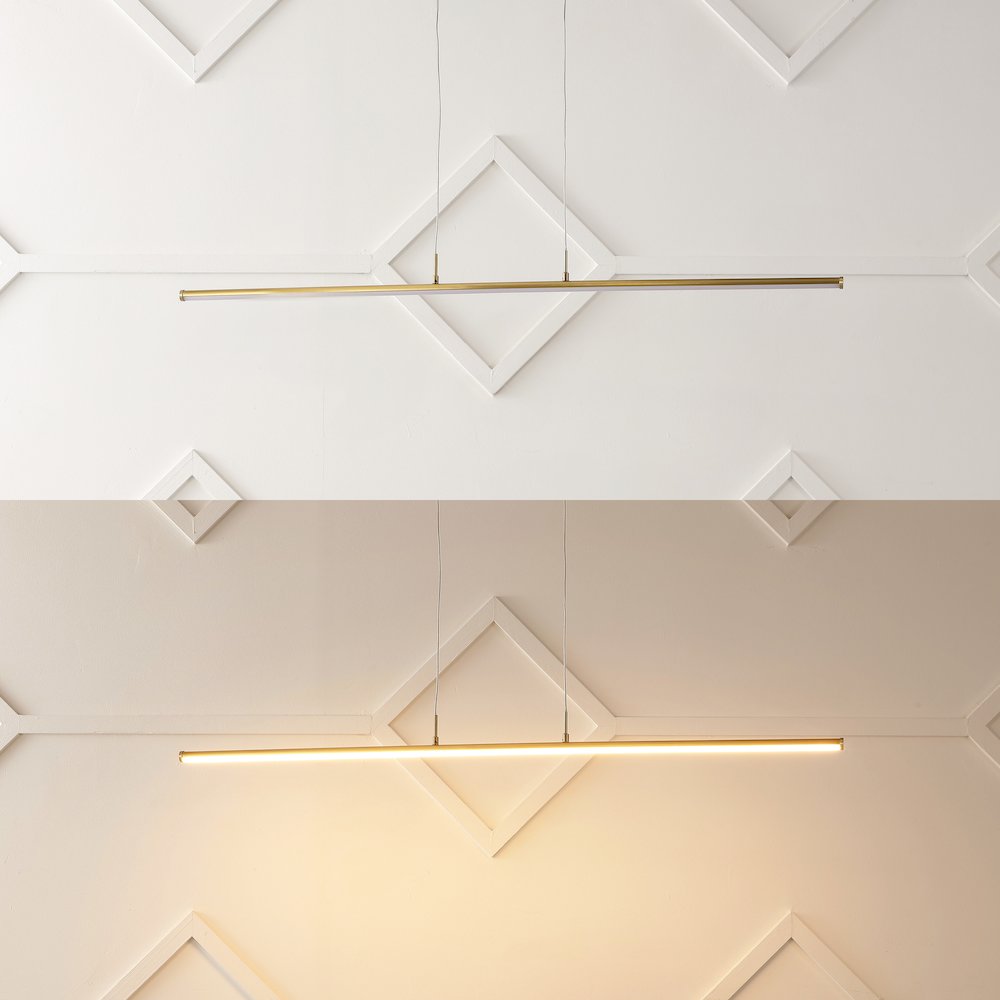 Conley Adjustable Integrated Led Metal Linear Pendant. Picture 7