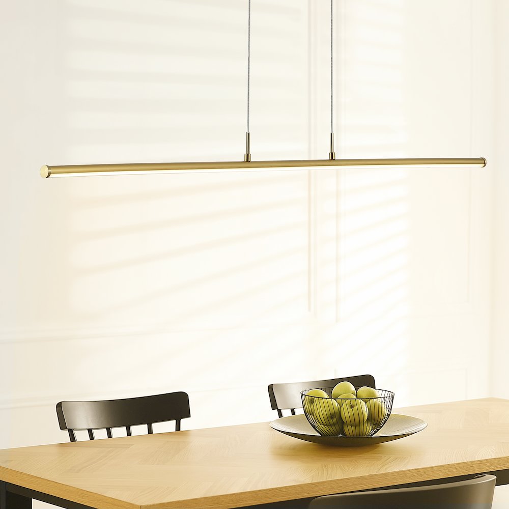 Conley Adjustable Integrated Led Metal Linear Pendant. Picture 4