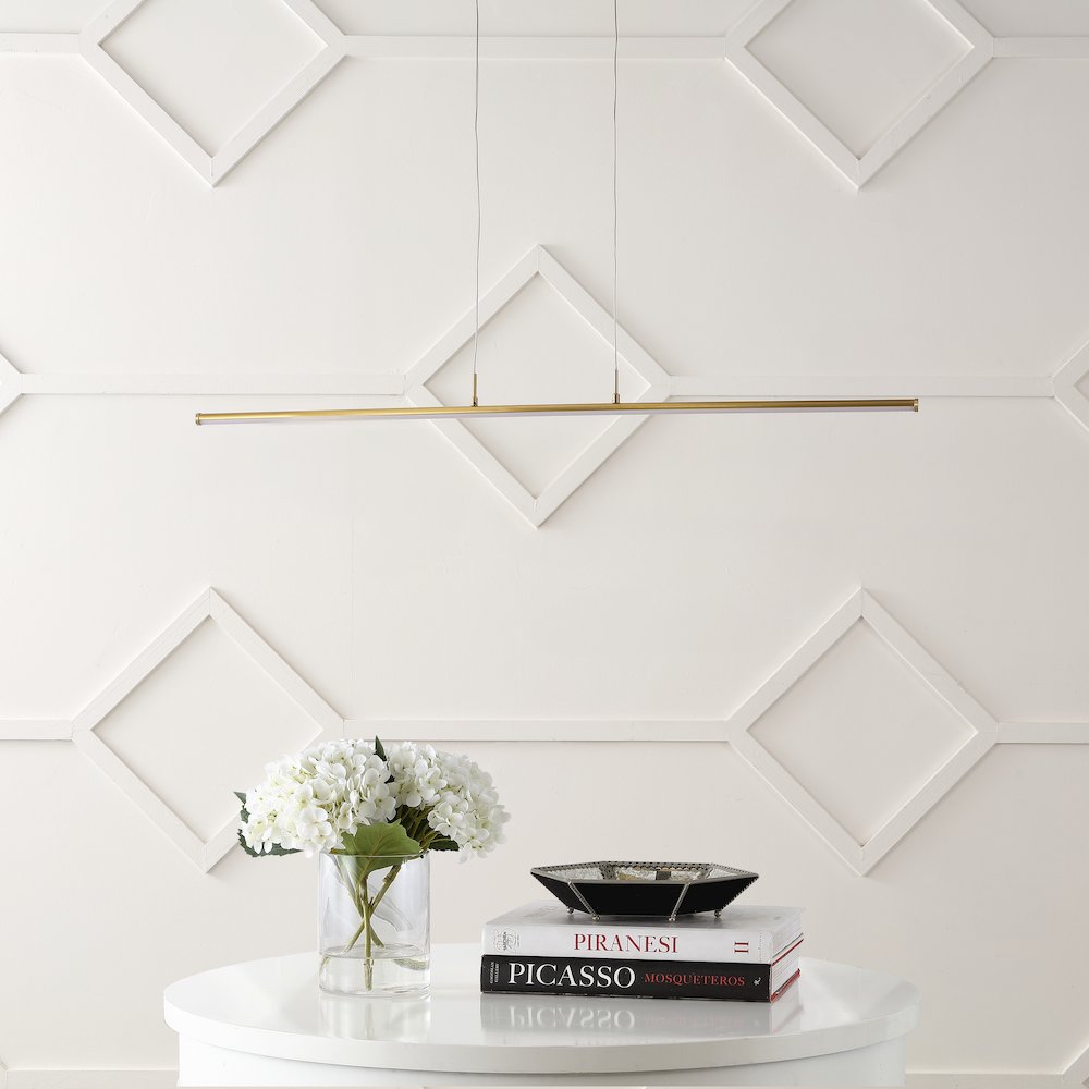Conley Adjustable Integrated Led Metal Linear Pendant. Picture 2