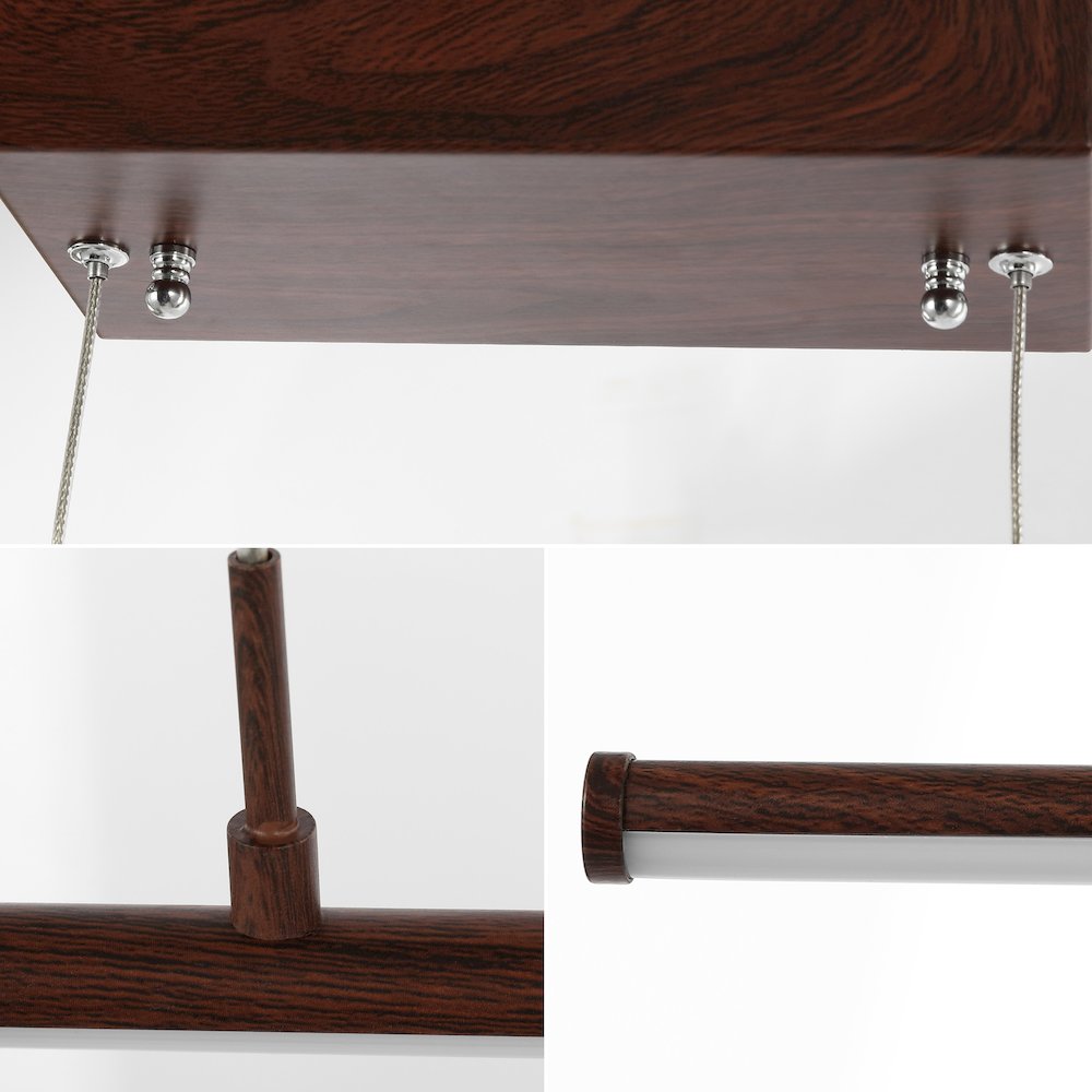 Conley Dimmable Adjustable Integrated Led Metal Linear Pendant. Picture 3