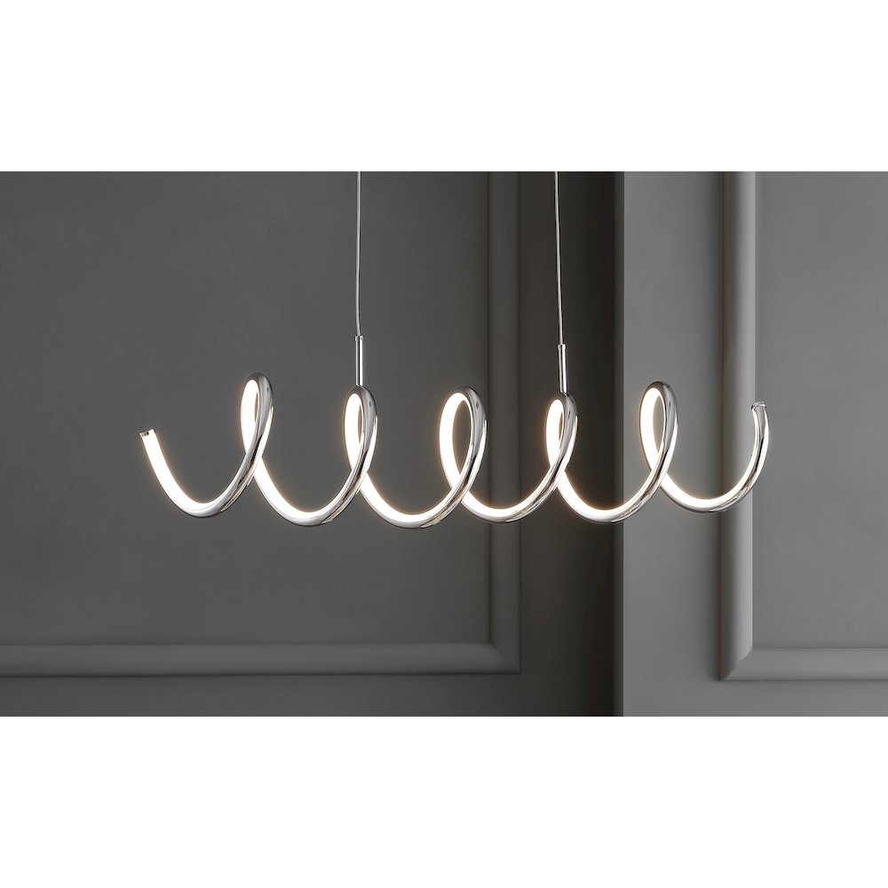 Ali Dimmable Adjustable Integrated Led Metal Linear Pendant. Picture 12