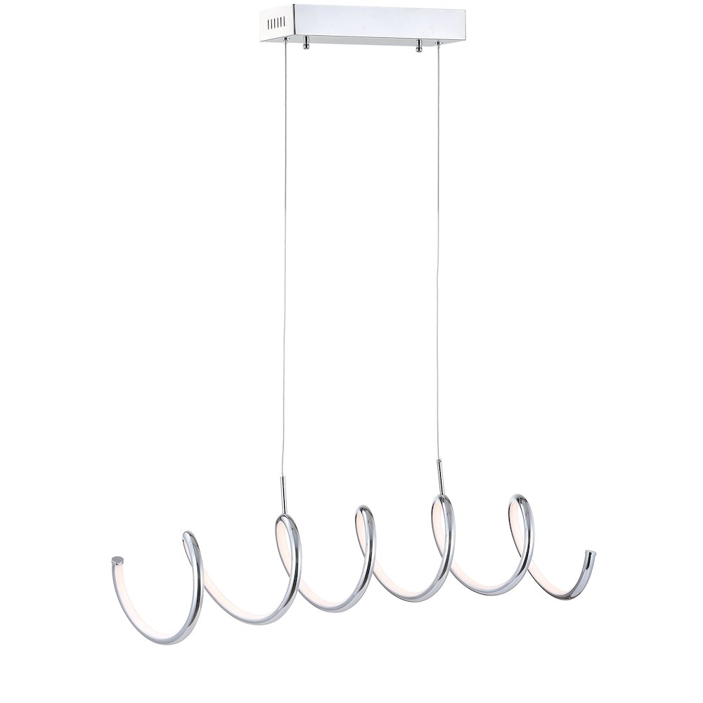 Ali Dimmable Adjustable Integrated Led Metal Linear Pendant. Picture 1