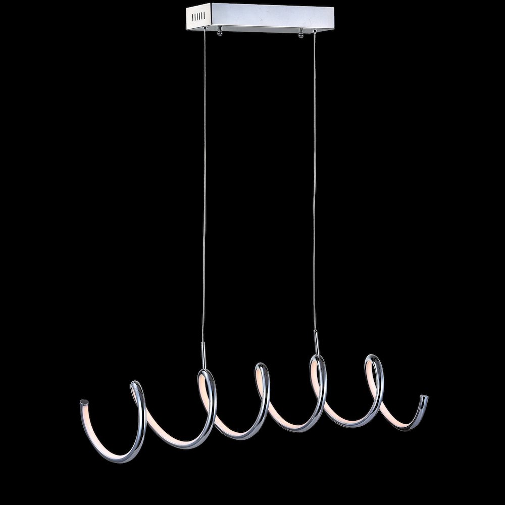 Ali Dimmable Adjustable Integrated Led Metal Linear Pendant. Picture 3