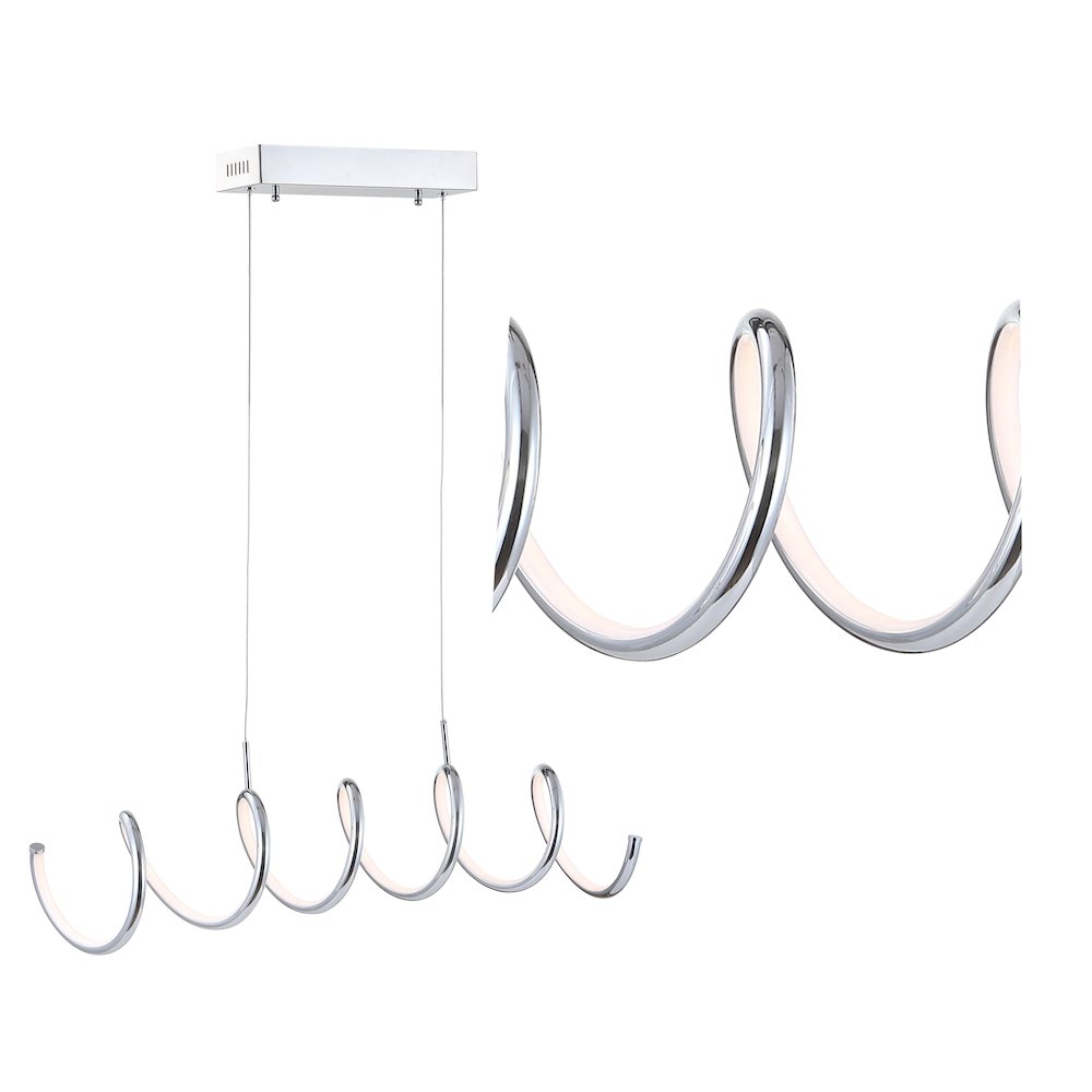 Ali Dimmable Adjustable Integrated Led Metal Linear Pendant. Picture 10