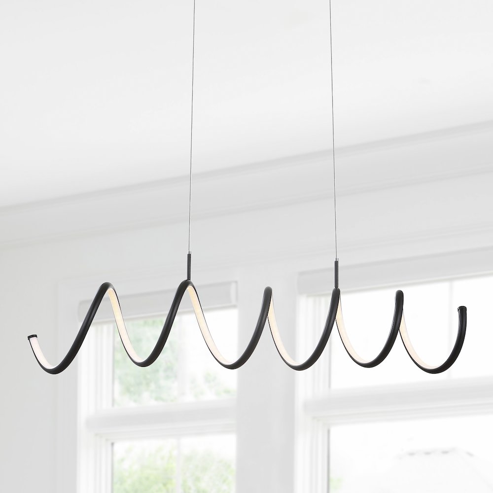 Ali Dimmable Adjustable Integrated Led Metal Linear Pendant. Picture 11