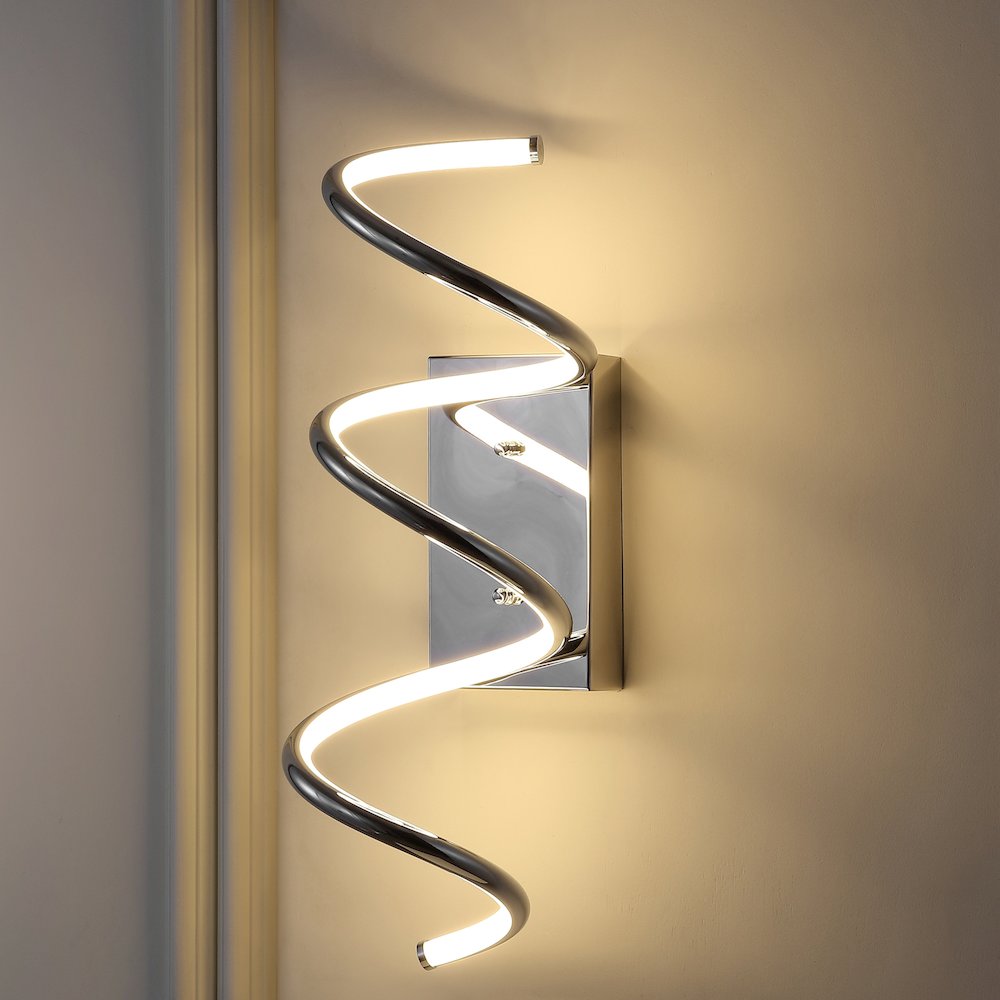 Scribble Modern Metal Integrated Led Vanity Light Sconce. Picture 13