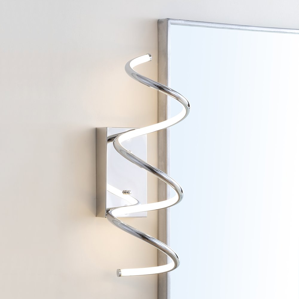 Scribble Modern Metal Integrated Led Vanity Light Sconce. Picture 12