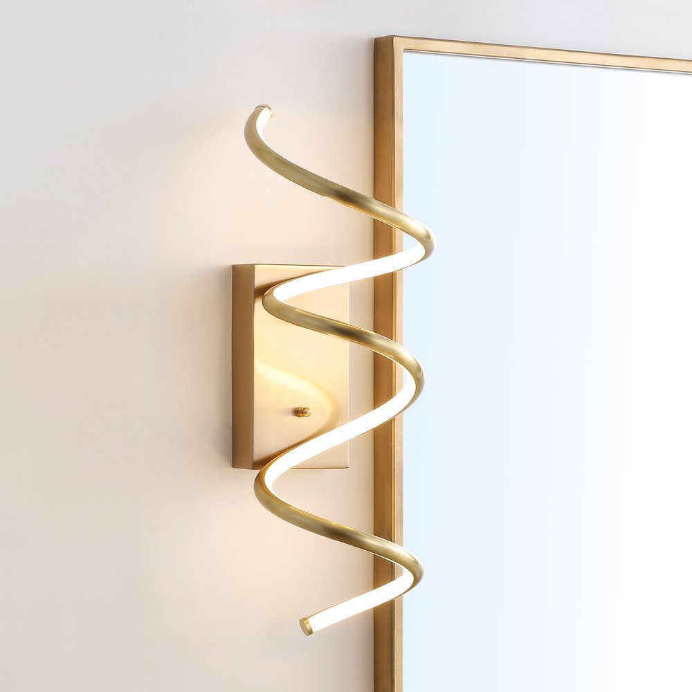 Scribble Modern Metal Integrated Led Vanity Light Sconce. Picture 12