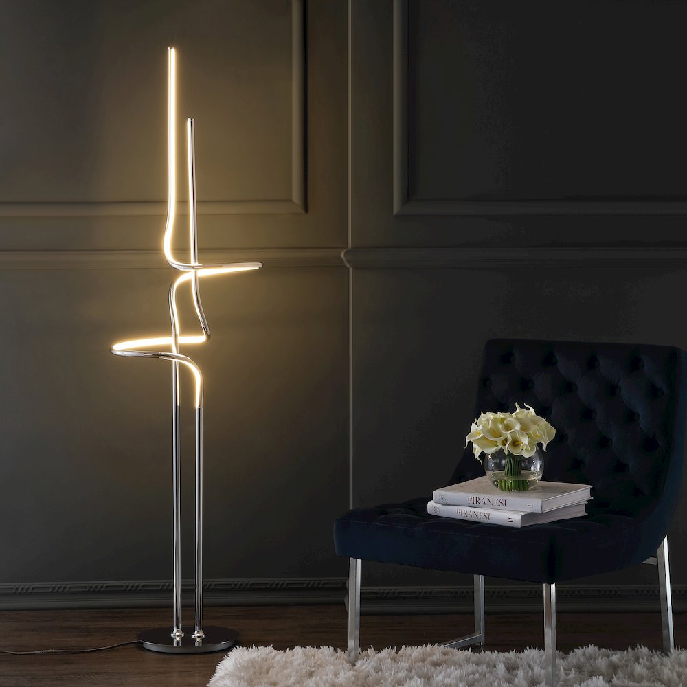 Sketch Minimalist Dimmable Metal Integrated Led Floor Lamp. Picture 9