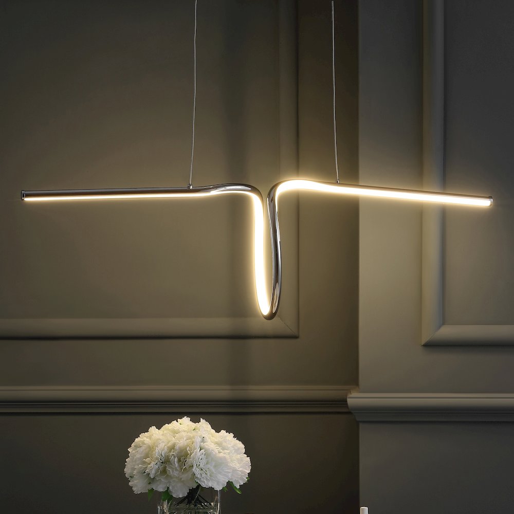Ali Dimmable Adjustable Integrated Led Metal Linear Pendant. Picture 11