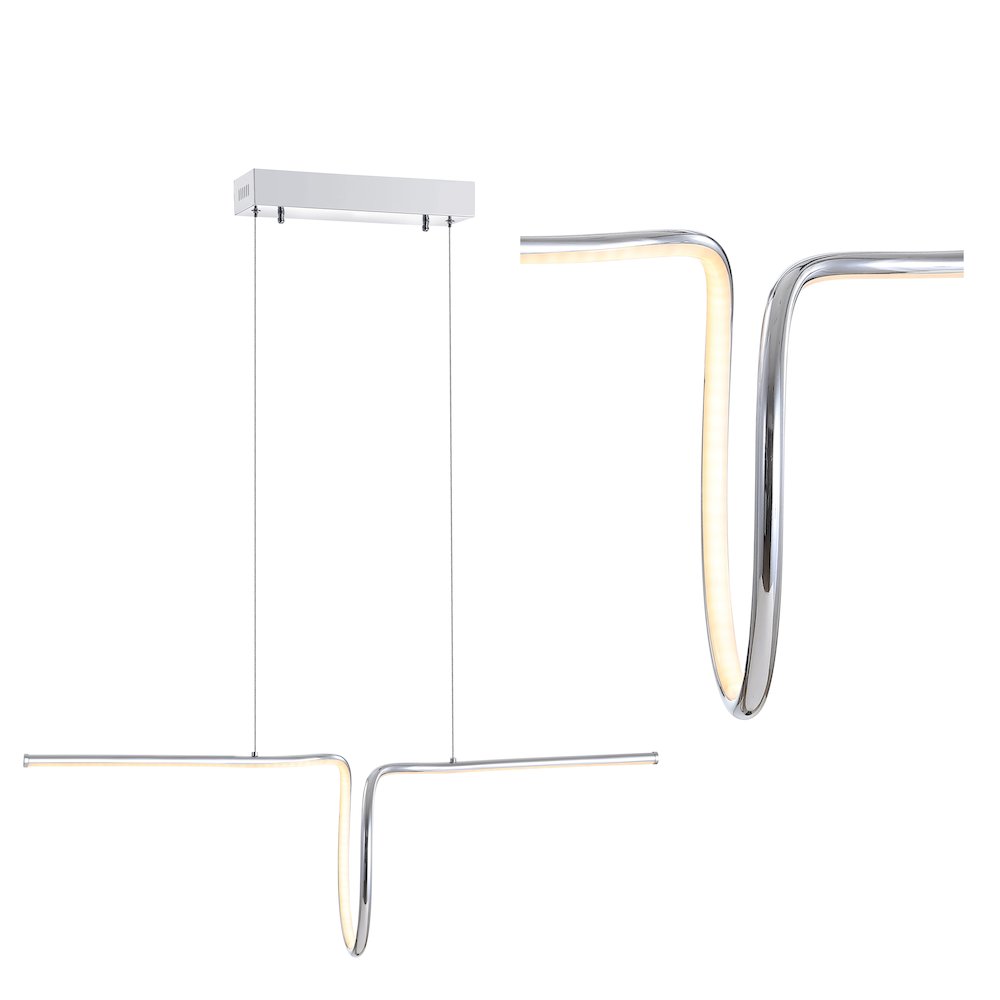Ali Dimmable Adjustable Integrated Led Metal Linear Pendant. Picture 10