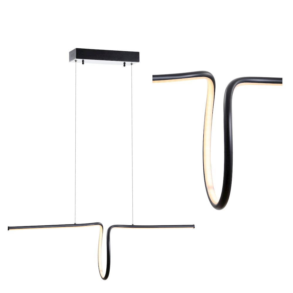 Ali Dimmable Adjustable Integrated Led Metal Linear Pendant. Picture 9