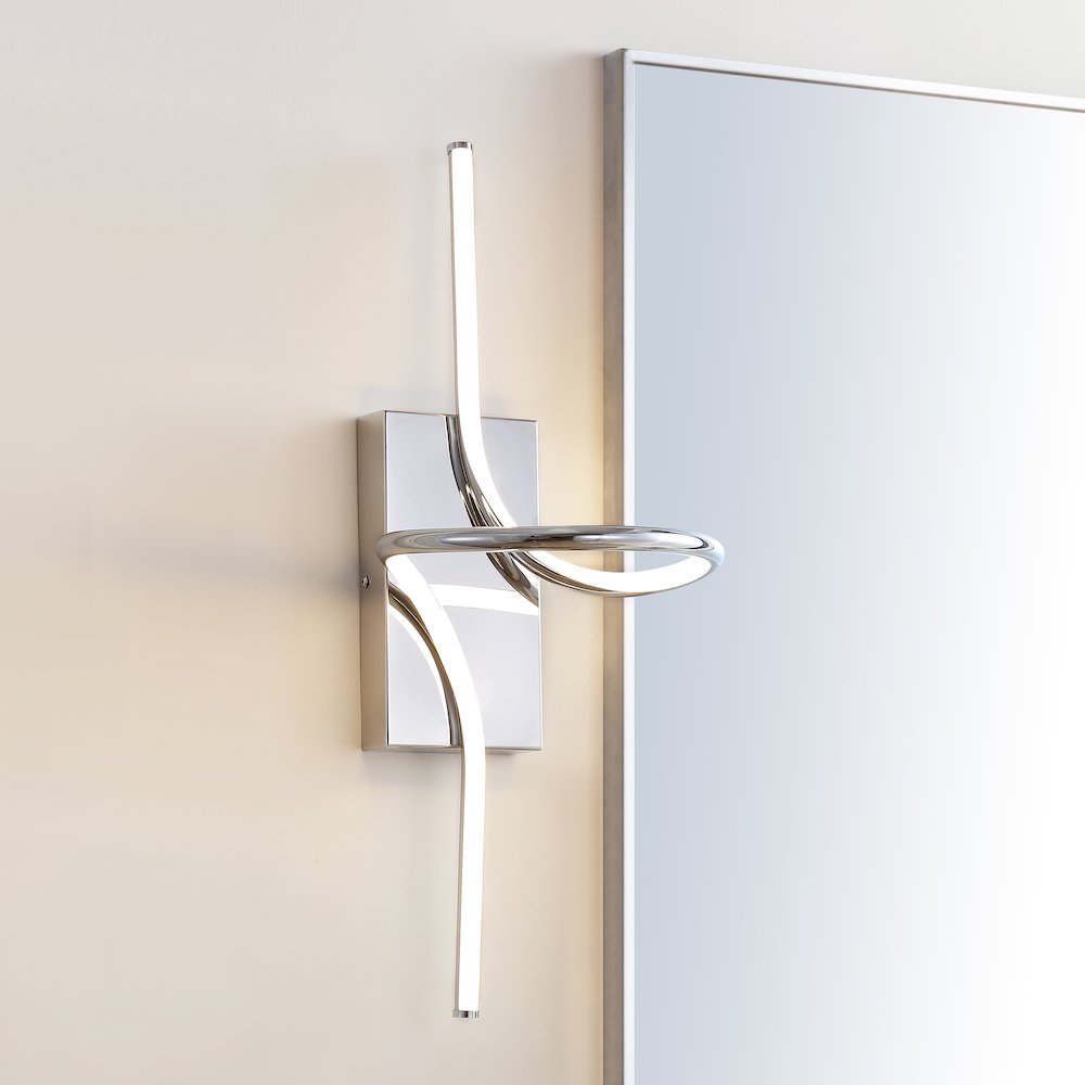 Sketch Minimalist Metal Integrated Led Vanity Light Sconce. Picture 8