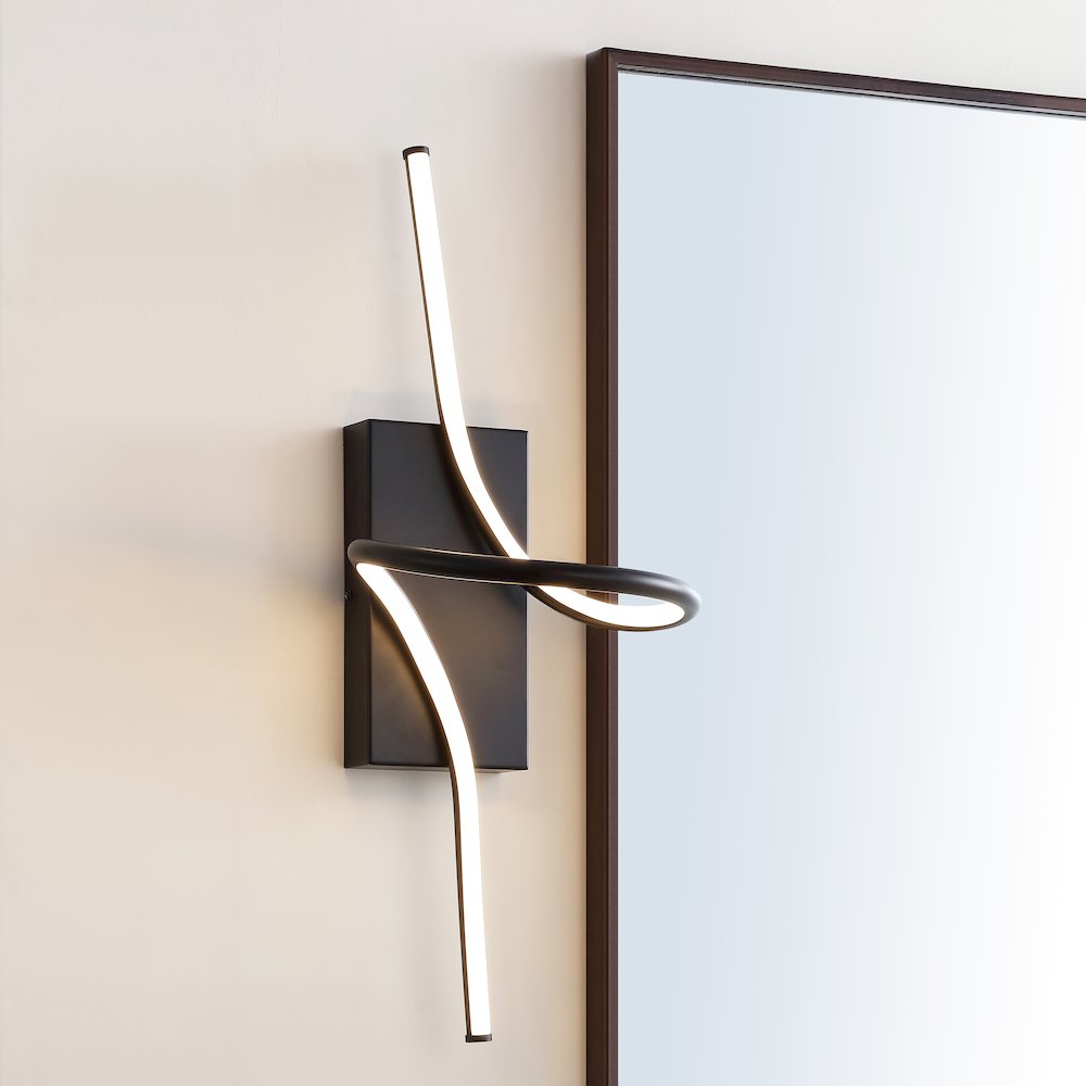Sketch Minimalist Metal Integrated Led Vanity Light Sconce. Picture 8