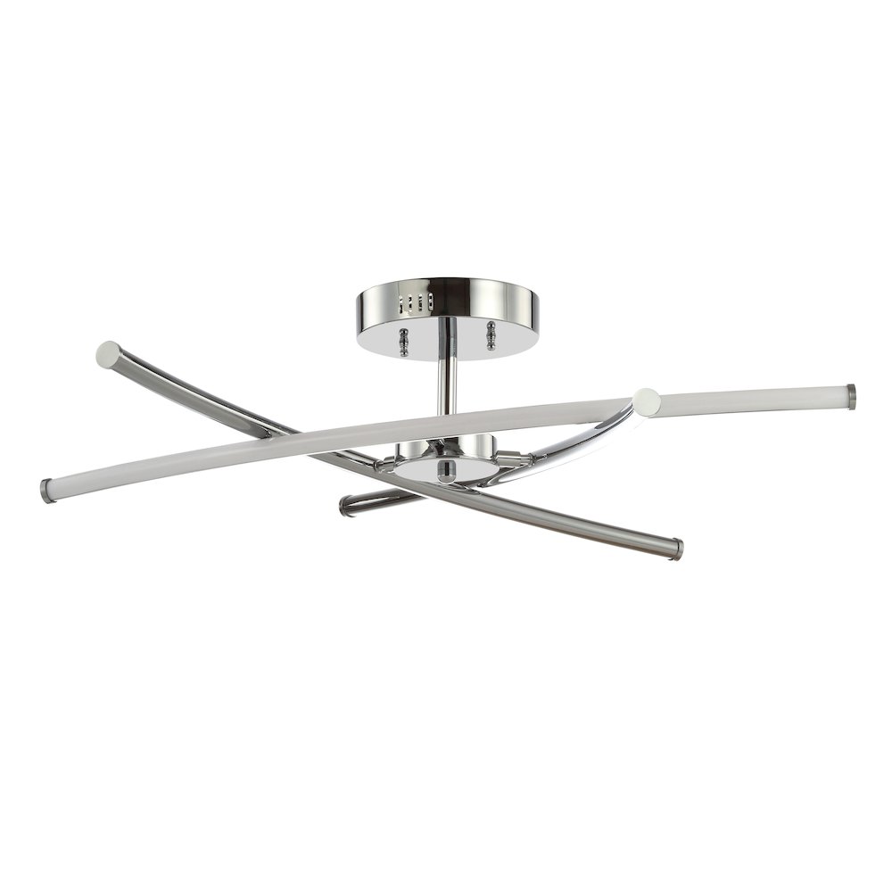 Crucis Modern Metal Integrated Led Semi Flush Mount. Picture 2