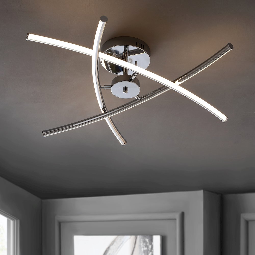 Crucis Modern Metal Integrated Led Semi Flush Mount. Picture 7