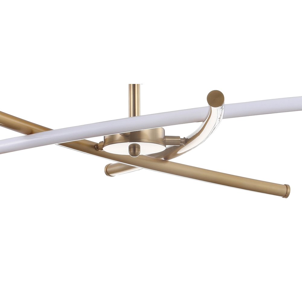 Crucis Modern Metal Integrated Led Semi Flush Mount. Picture 5