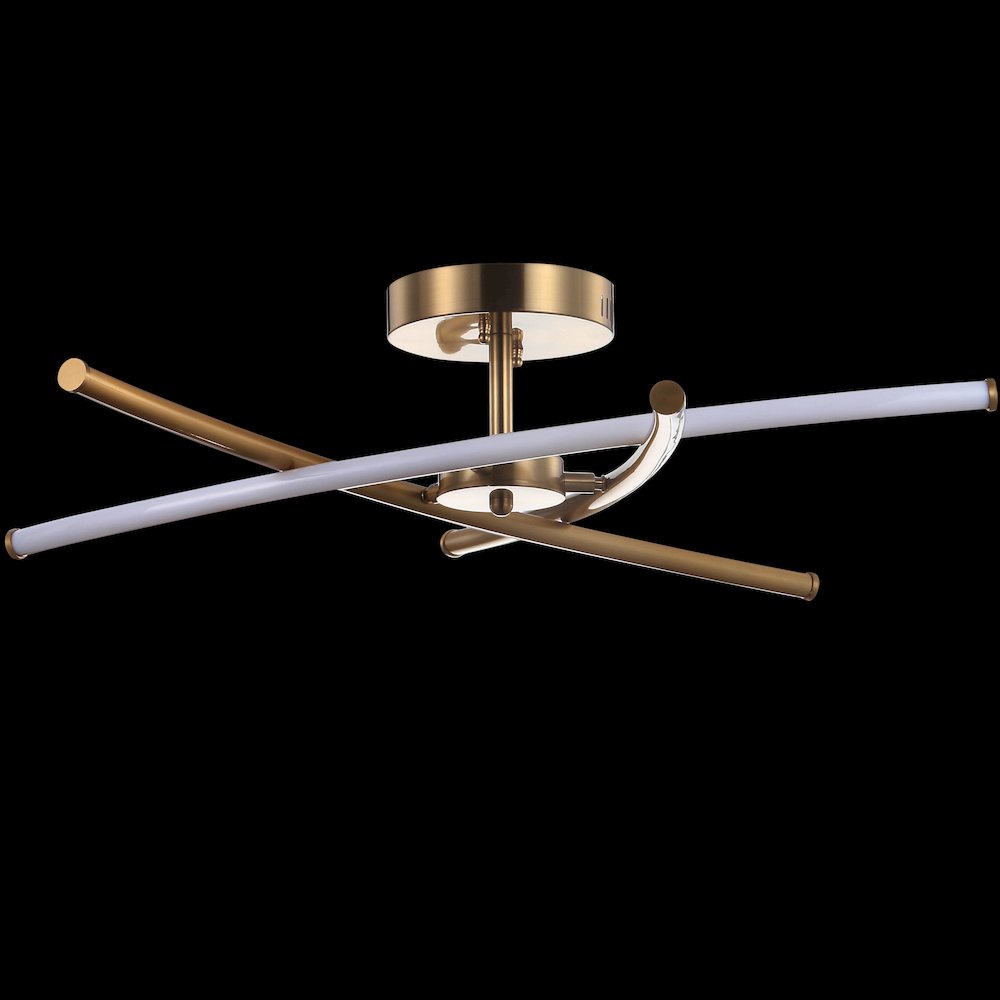 Crucis Modern Metal Integrated Led Semi Flush Mount. Picture 4