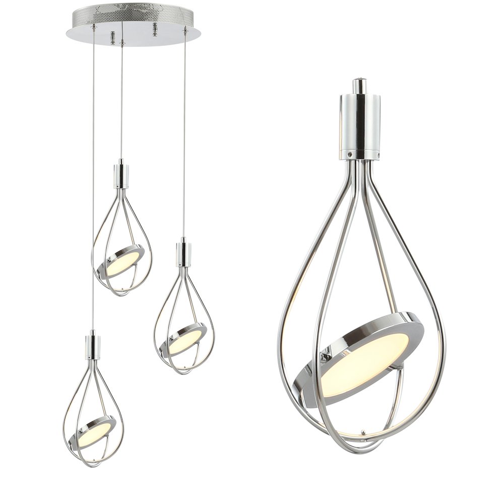 Orion Adjustable Modern Integrated Cluster Led Metal Pendant. Picture 9
