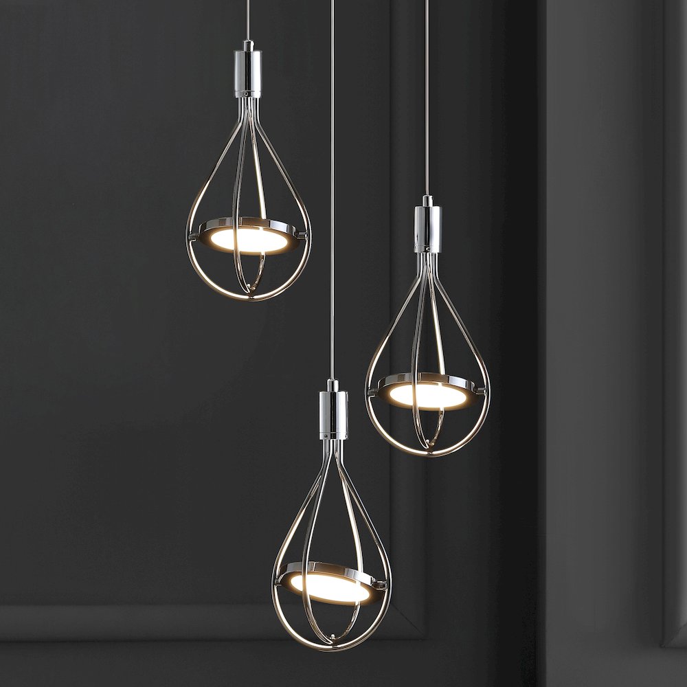 Orion Adjustable Modern Integrated Cluster Led Metal Pendant. Picture 5