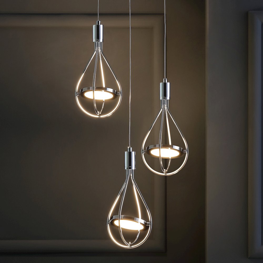 Orion Adjustable Modern Integrated Cluster Led Metal Pendant. Picture 6