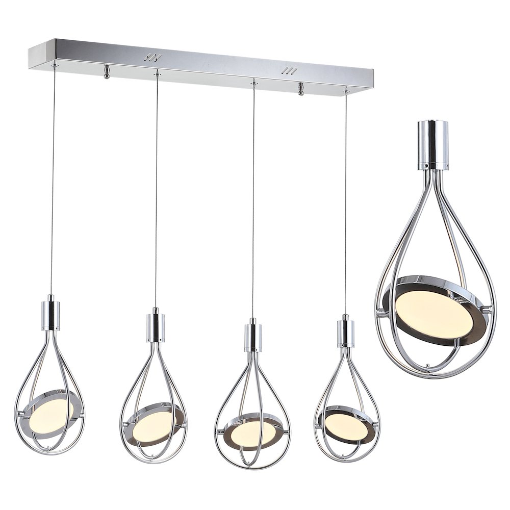 Orion Adjustable Modern Integrated Cluster Led Metal Pendant. Picture 11