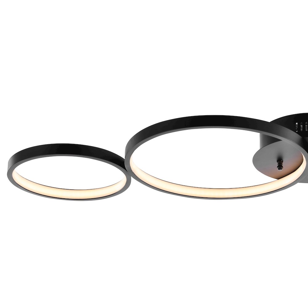 Nube Contemporary Modern Metal Integrated Led Flush Mount. Picture 3