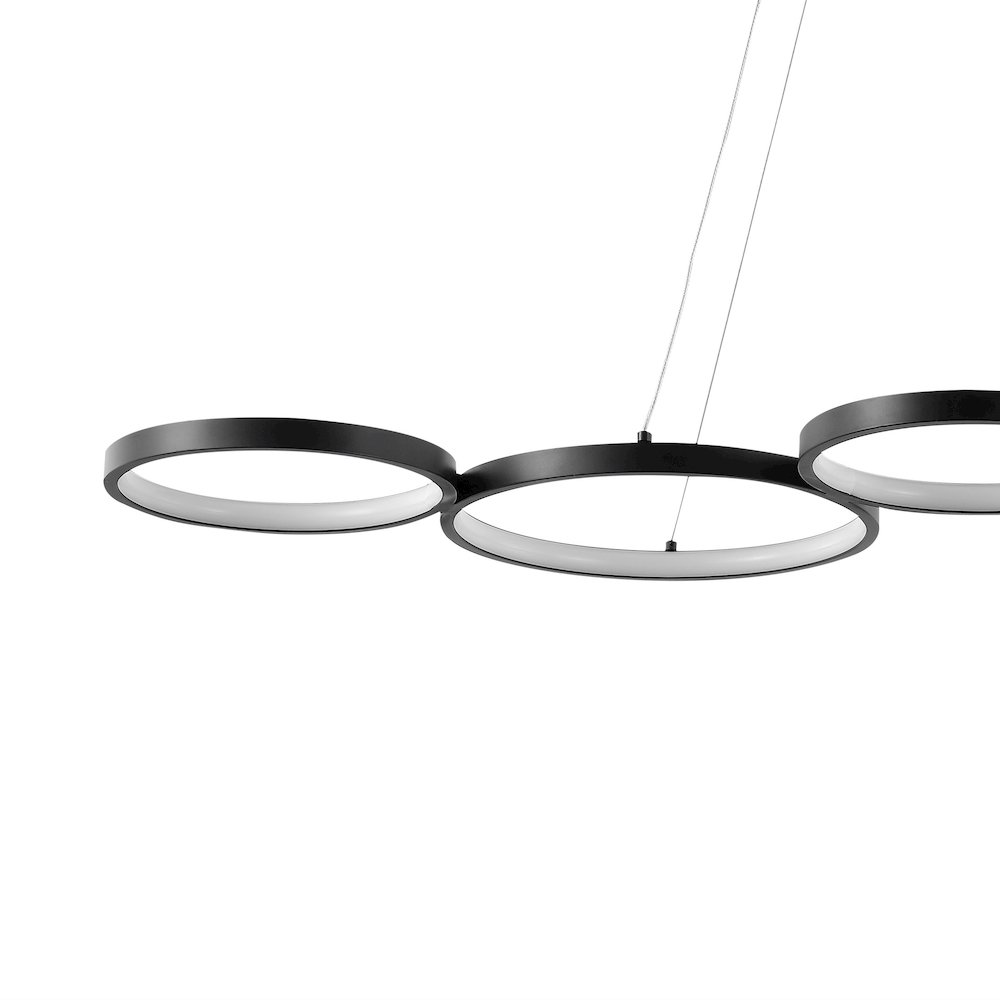 Roman Bohemian Coastal Iron Linear Integrated LED Pendant. Picture 2